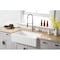 Gourmetier Solid Surface Stone Apron Front Farmhouse Sgl Bowl Kitchen Sink, White GKFA361810CD - alternate 4
